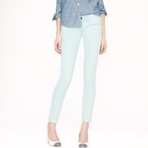 J Crew Mint Corduroy Toothpick Jeans
